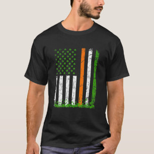 Kleeblatt Saint Patrick's Day American Flag Patrio T-Shirt