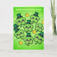 Kleeblatt-Schatz St. Patrick's Day Karte