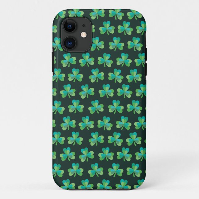 Kleeblatt schwarzer iPhone SE/5/5S kaum dort Case-Mate iPhone Hülle (Rückseite)