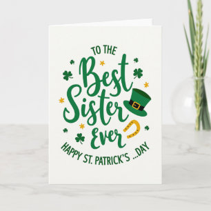Kleeblatt-Schwester-St.-Patricks-Karte Karte