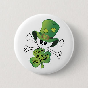 Kleeblatt Skull Button
