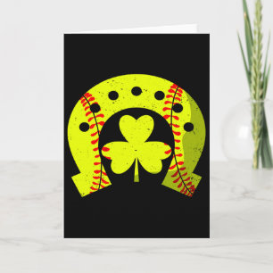 Kleeblatt Softll Irischer St. Patricks Day Paddys Karte