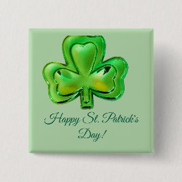 Kleeblatt St. Patrick's Day Button