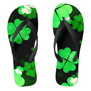 Kleeblatt St. Patrick's Day Flip Flops