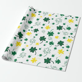 Kleeblatt St. Patrick's Day Geschenkpapier