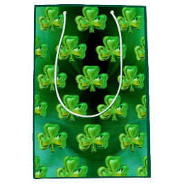 Kleeblatt St. Patrick's Day Geschenktasche Mittlere Geschenktüte