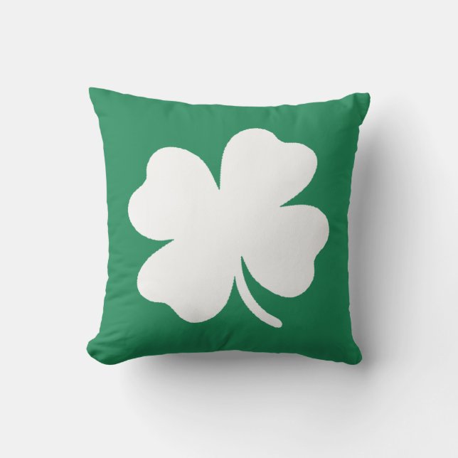 Kleeblatt St. Patricks Day Irland Kissen (Vorderseite)