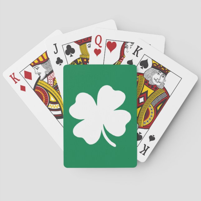 Kleeblatt St Patricks Day Irland Spielkarten (Rückseite)