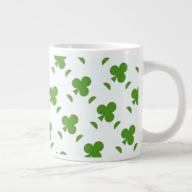 Kleeblatt St. Patrick's Day Jumbo-Tasse (Rechts)