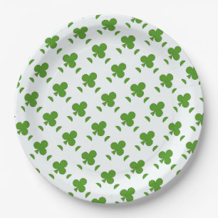 Kleeblatt St. Patrick's Day Pappteller