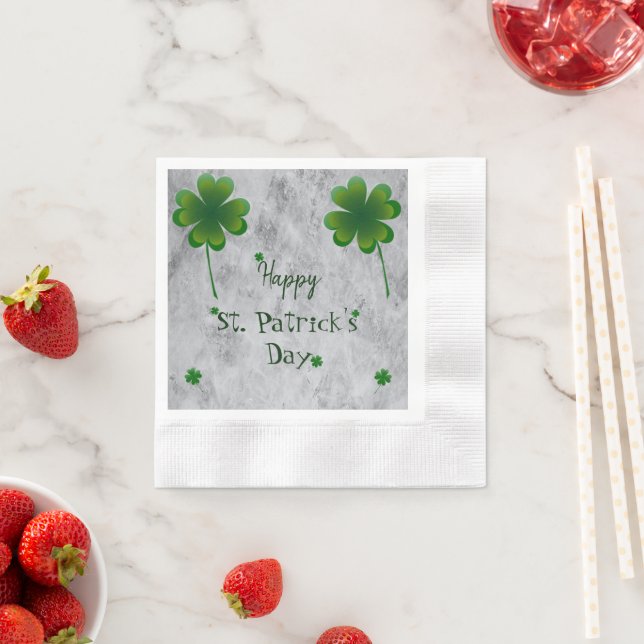 Kleeblatt St. Patrick's Day Serviette (Beispiel)
