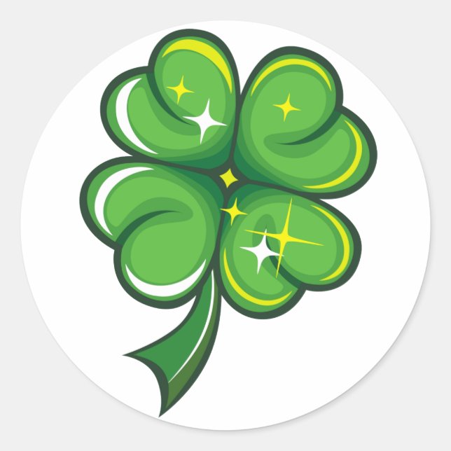Kleeblatt St. Patrick's Day Sticker (Vorderseite)