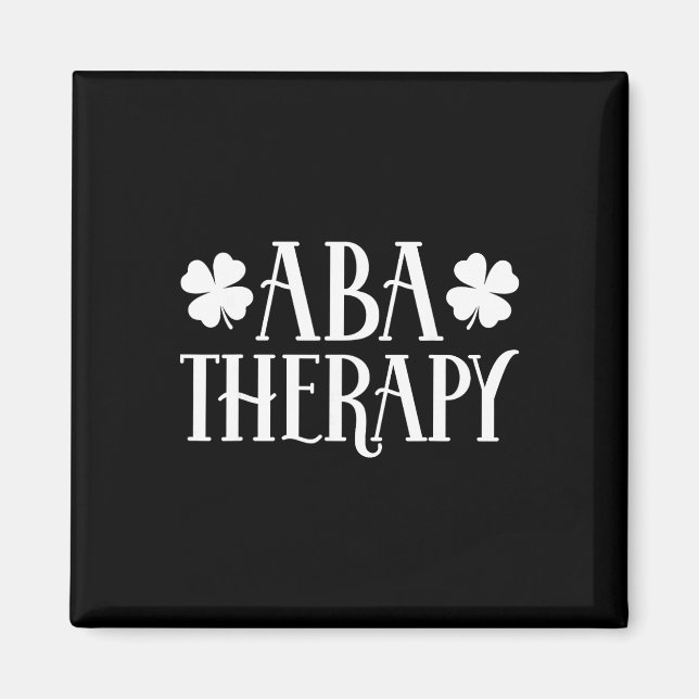 Kleeblatt St Patricks Day Verhaltensanalysten A Th Magnet (Vorne)