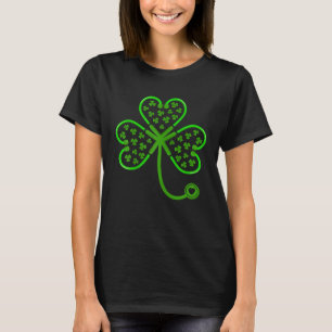 Kleeblatt Stethoscope St. Patricks Day Nurse T-Shirt