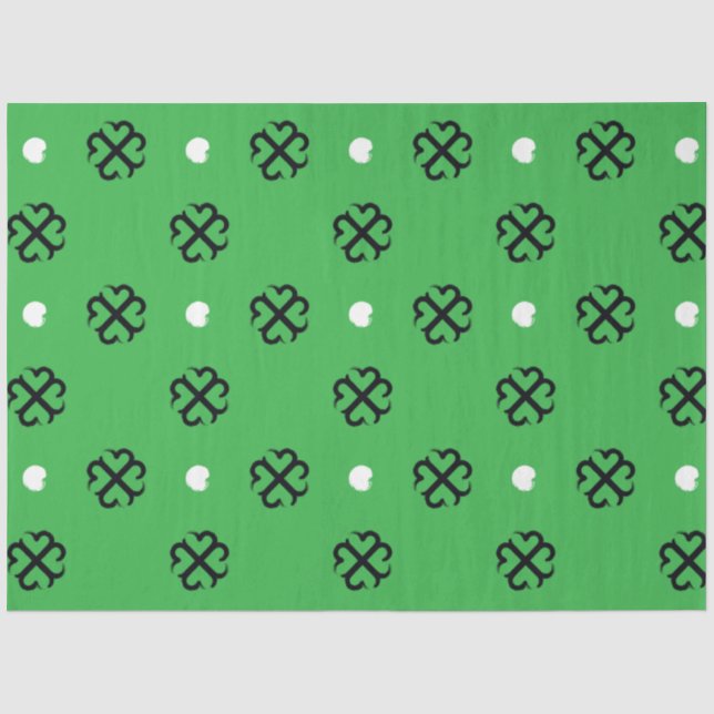 Kleeblatt-Tissue Paper Seidenpapier (Vorderseite)