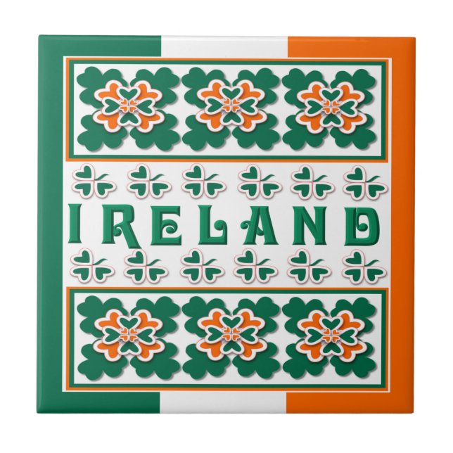 Kleeblatt und mehr fliese (Vorderseite)