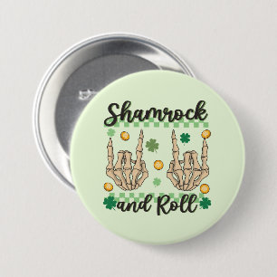Kleeblatt- und Roll-Skelett Button