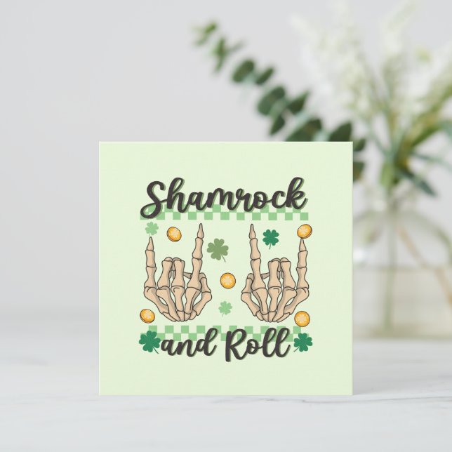Kleeblatt und Roll - Skeletthand (Stehend Vorderseite)