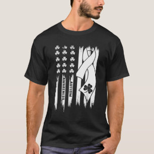 Kleeblatt USA-Flagge Autismus-Bewusstseins-Schleif T-Shirt