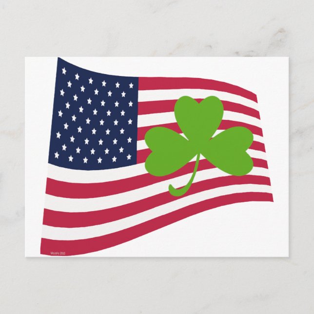 Kleeblatt-USA Postkarte (Vorderseite)