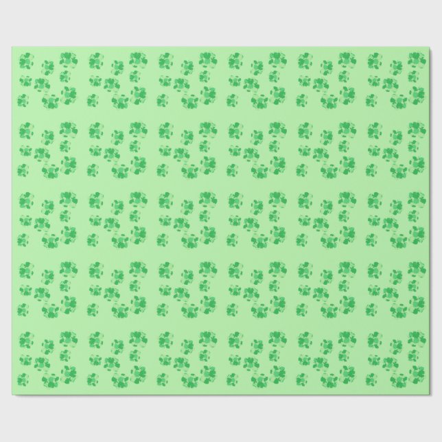 Kleeblatt von Kleeblatt Wrapping Paper Geschenkpapier (Saum)