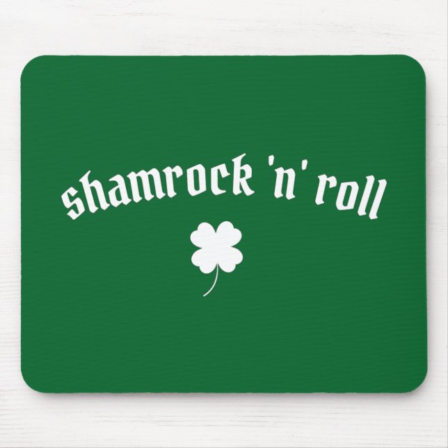 Kleeblatt zum St. Patrick's Day Mousepad (Vorne)