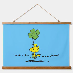 Kleeblatt zur Holzbeförderung Wandteppich Mit Holzrahmen