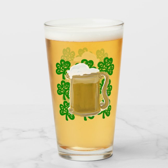 KLEEBLÄTTER GLAS (Vorne (Gefüllt))