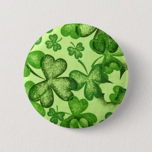 Kleeblätter - Knopf Button (Vorderseite)