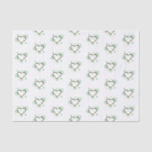 Kleeblätter mit Savior's Crown St. Patrick's Day Seidenpapier