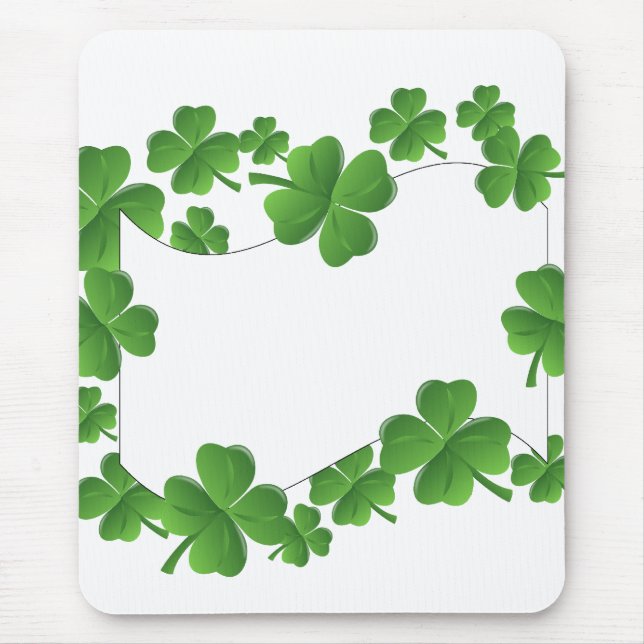 Kleeblätter Mousepad (Vorne)