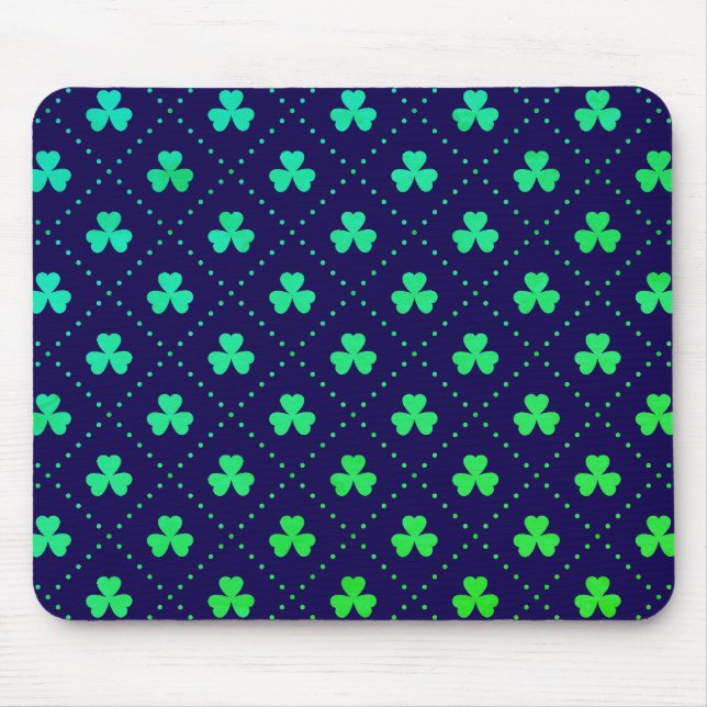 Kleeblätter St. Patricks Tag Muster-53223 Mousepad (Vorne)
