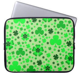 Kleeblätter u. Klee-Laptop-Hülse Laptopschutzhülle
