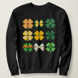 Kleeblätter und Bögen Sweatshirt
