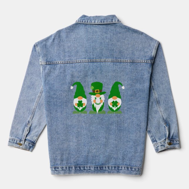 Kleeblätter und gute 🍀 jeansjacke (Rückseite)