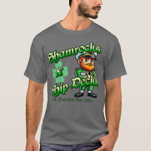 Kleeblätter und Schiffsdeks Kreuzfahrt tragen St P T-Shirt