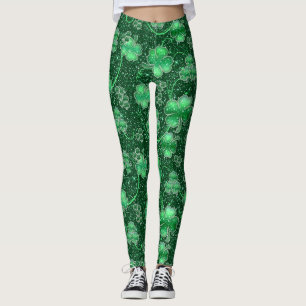 Kleeblätter und Wirbel-ID289 Leggings