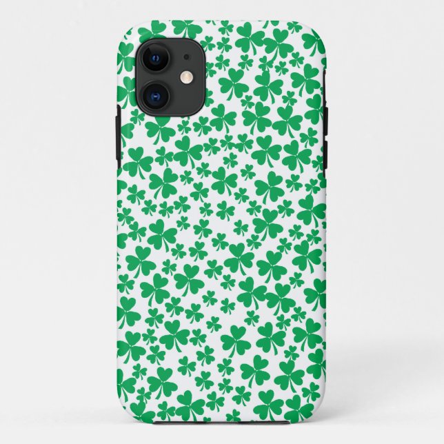 Kleeblätter zum St. Patrick's Day Case-Mate iPhone Hülle (Rückseite)