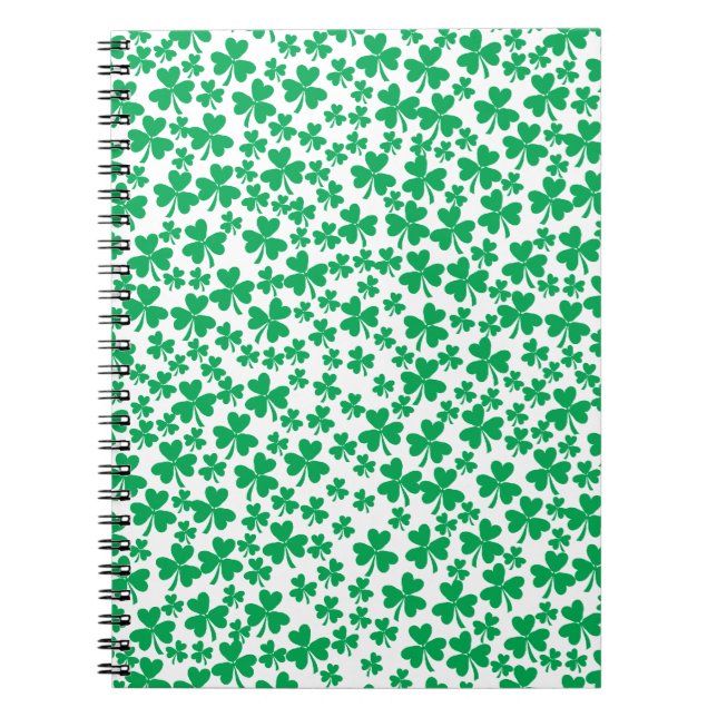 Kleeblätter zum St. Patrick's Day Notizblock (Vorderseite)