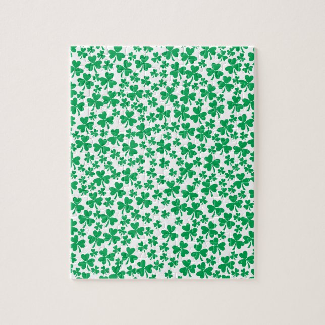 Kleeblätter zum St. Patrick's Day Puzzle (Vertikal)