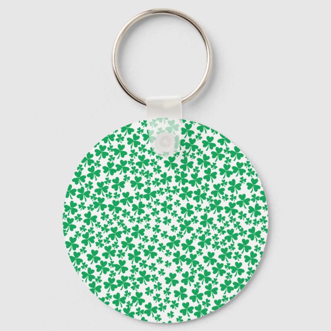Kleeblätter zum St. Patrick's Day Schlüsselanhänger (Vorderseite)