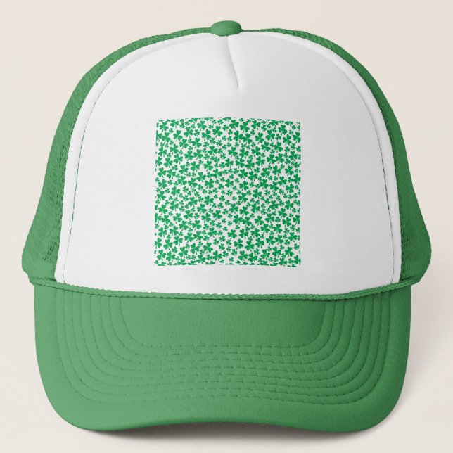 Kleeblätter zum St. Patrick's Day Truckerkappe (Vorderseite)