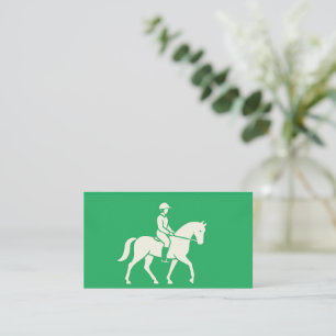 Kleeblattgrünes Pferd Equine-Kontaktkarte Visitenkarte
