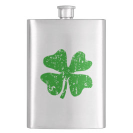 Kleeblattklee der Flasche | St. Patricks Flachmann