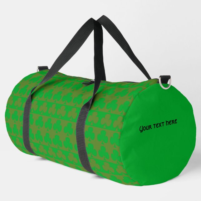Kleeblattmuster groß duffle bag (Linke Ecke)