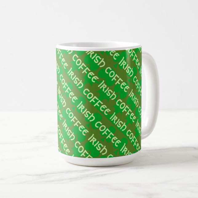 Kleeblattmuster Kaffeetasse (VorderseiteRechts)