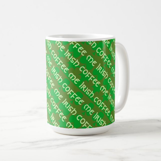 Kleeblattmuster Kaffeetasse (VorderseiteRechts)