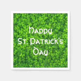 Kleeblatts Clover Blätter St. Patrick's Day Party Serviette