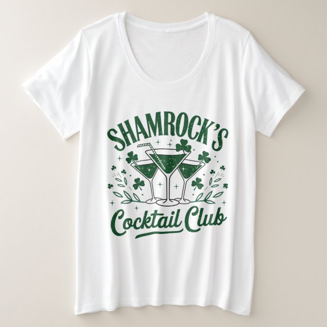 Kleeblatts Cocktailclub Große Größe T-Shirt (Design vorne)