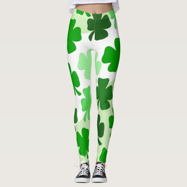 Kleeblatts irische Leggings (Vorderseite)